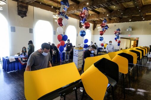 Los Angeles-area poll worker wearing Trump gear removed from voting site