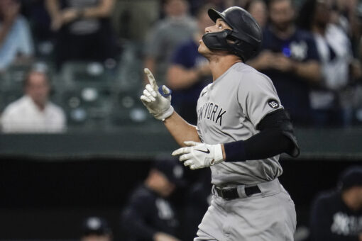 Judge starts 5-HR barrage to back Cole, Yanks beat O’s 7-2