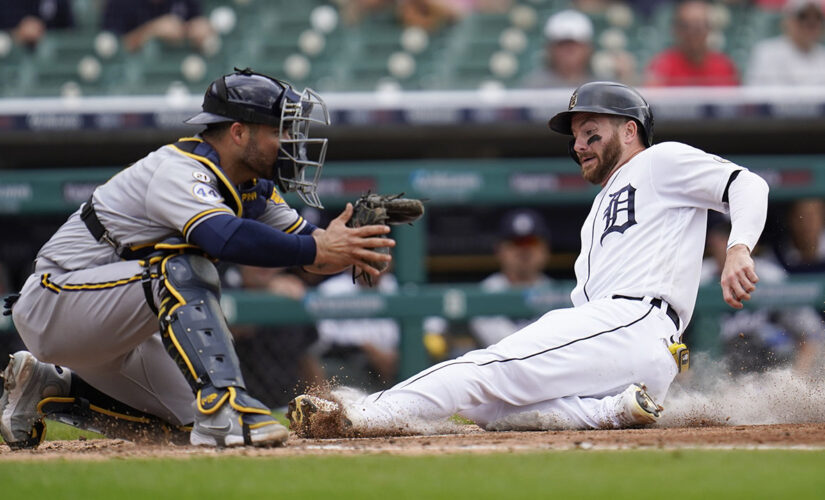 Garneau, Tigers complete 2-game sweep of contending Brewers