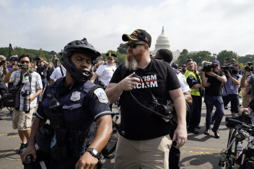 Cops and protesters gather at US Capitol for ‘Justice for J6’ rally