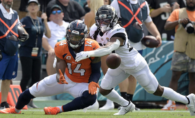 Sutton’s career day helps Broncos beat woeful Jaguars 23-13