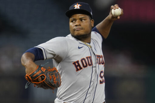 Valdez, González, Maldonado send Astros past Angels 10-0