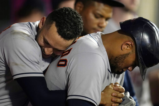Ohtani hits 45th HR while surging Astros rout Angels 10-5