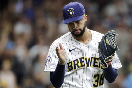 Brewers’ Devin Williams breaks throwing hand after punching wall, will miss playoffs
