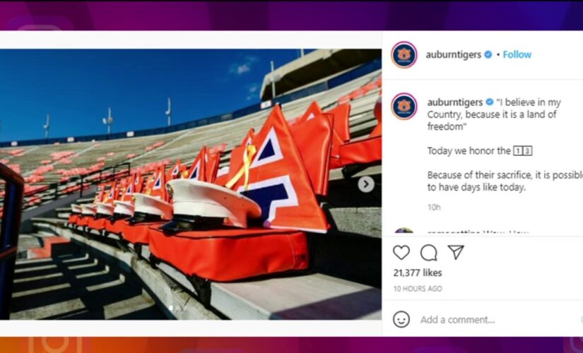 Auburn opens football season with stadium tribute to US service members killed in Afghanistan attack