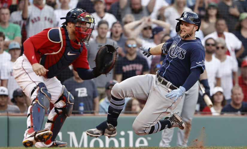 Meadows, Rays rally from 6 runs down, beat Bosox 11-10 in 10