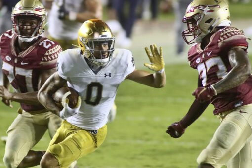 No. 9 Notre Dame escapes with OT victory over Florida State