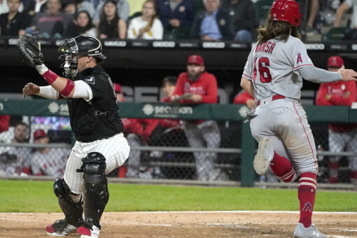 Marsh homers off Kopech in 8th, Angels top White Sox 3-2