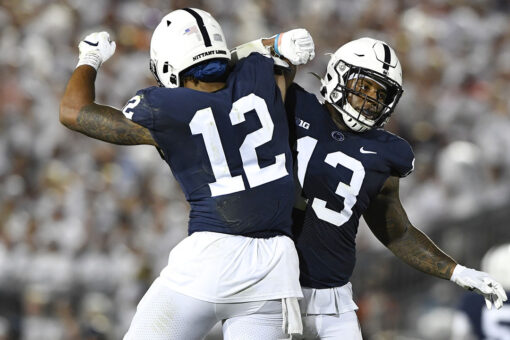 No. 10 Penn St holds on to white out No. 22 Auburn 28-20