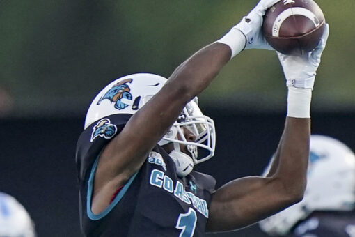 No. 22 Coastal Carolina, McCall blow out The Citadel 52-14
