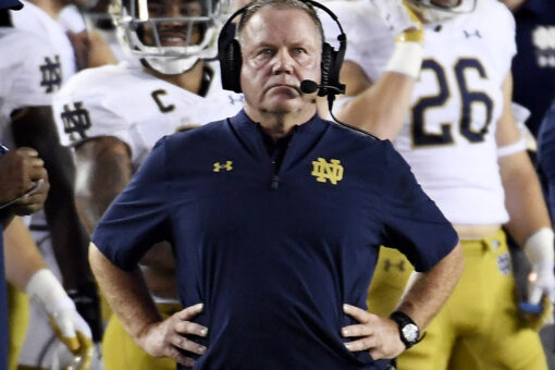 Notre Dame’s Brian Kelly downplays failed ‘execution’ joke: ‘Are you people crazy?’