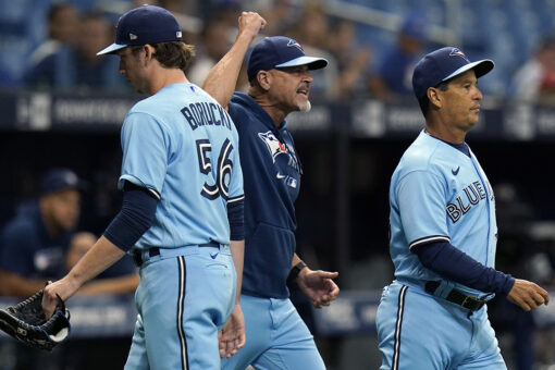 Blue Jays’ Borucki suspended 3 games for plunking Kiermaier