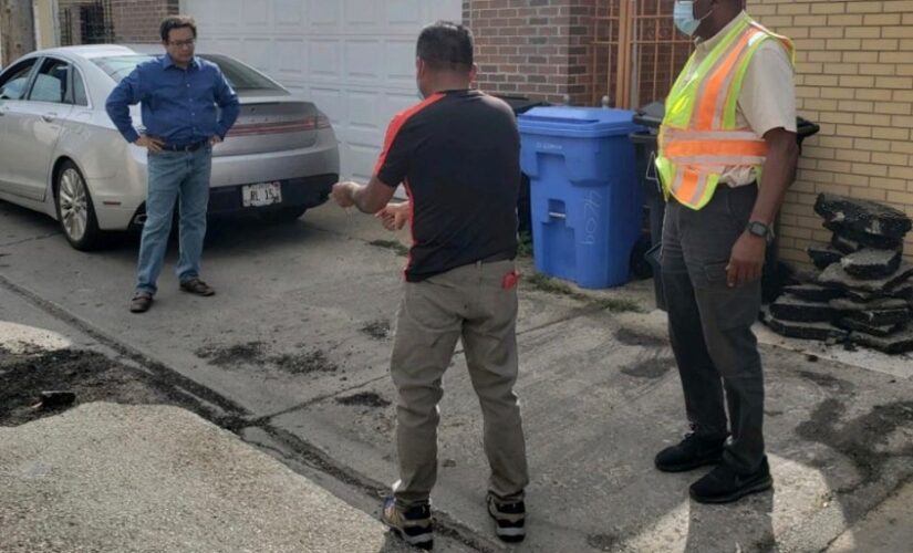 Chicago man fed up with speed bump behind home, takes pickax to it and faces $500 fine