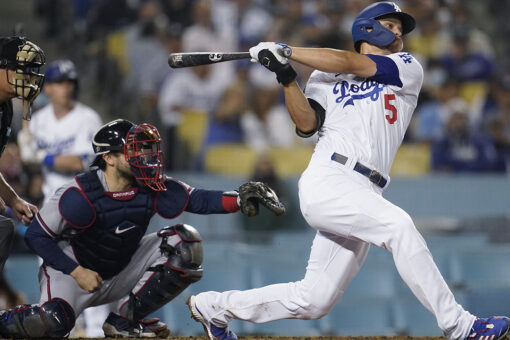 Seager, Dodgers beat Braves 3-2; Albies’ foul injures knee