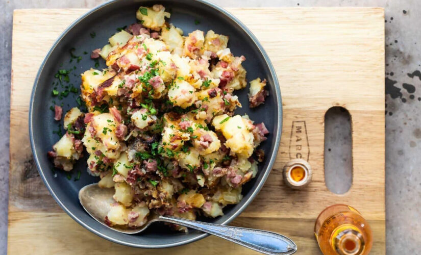 Hearty corned beef hash recipe for National Corned Beef Hash Day