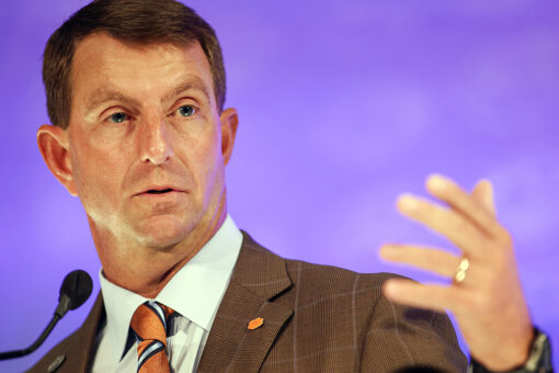 Clemson’s Dabo Swinney compares getting COVID vaccine to protecting yourself against freezing cold