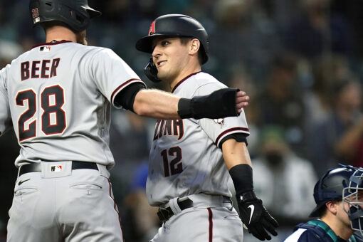 Varsho homers, has 4 RBIs to help Diamondbacks beat Mariners