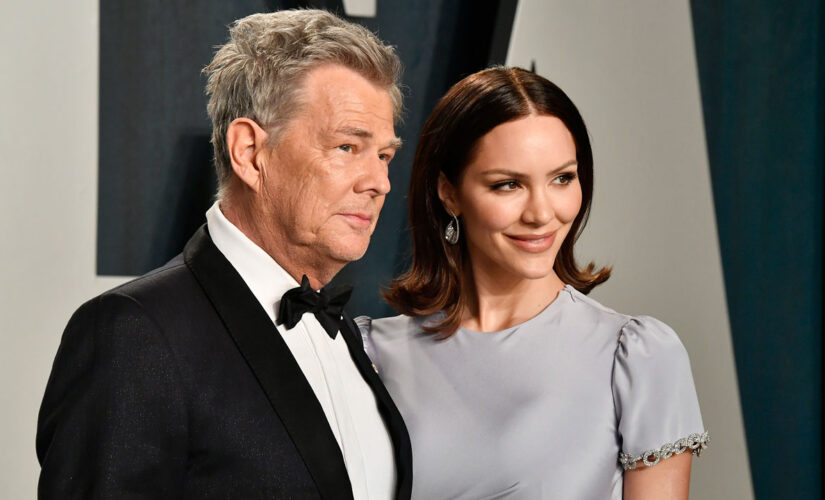 Katharine McPhee shares flirty text exchange with husband David Foster over underwear video