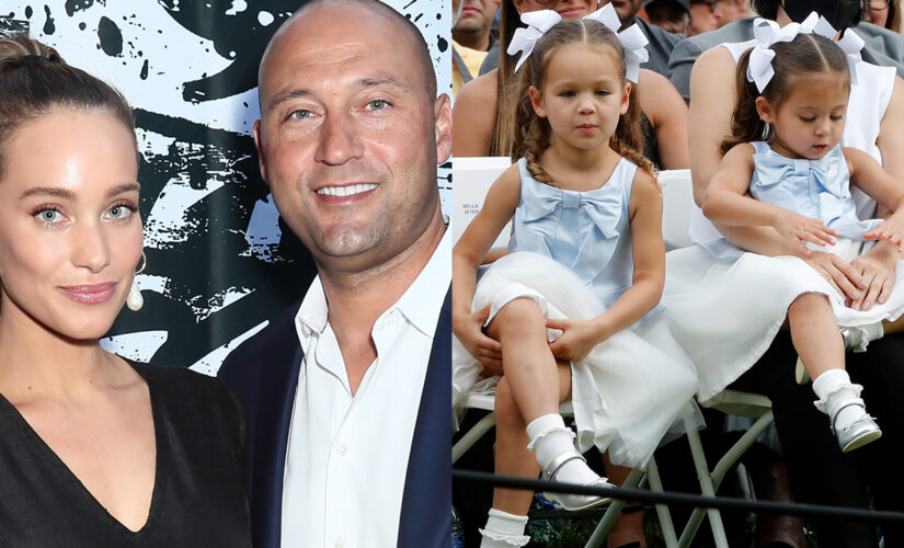 Derek Jeter’s wife Hannah, kids make rare public appearance as they sweetly support his Hall of Fame induction