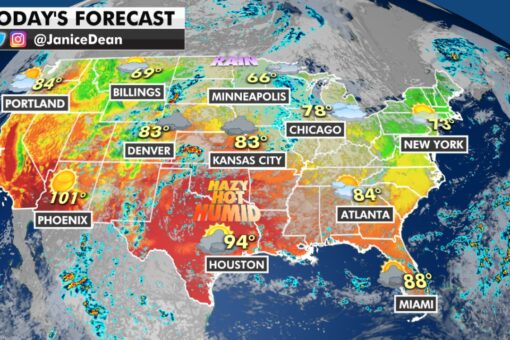 Northeast, Mid-Atlantic see calmer weather; potential flooding in Central US, Midwest