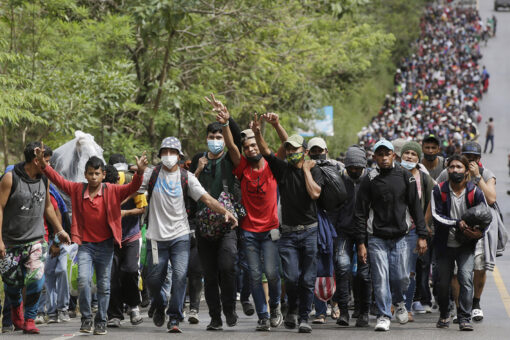 Migrant caravan broken up again in Southern Mexico