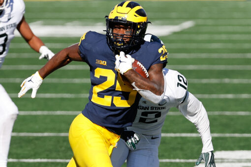 Michigan’s Hassan Haskins eager to have fans back in the stadium