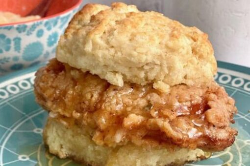 Fried Honey Butter Chicken Biscuits for your NFL football party: Try the recipe