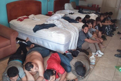 Texas Border Patrol discovers hotel room packed with illegals in suspected human smuggling operation