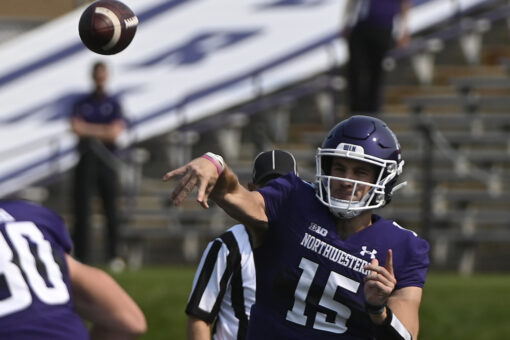 Hull rushed for 126, Northwestern beats Indiana State 24-6
