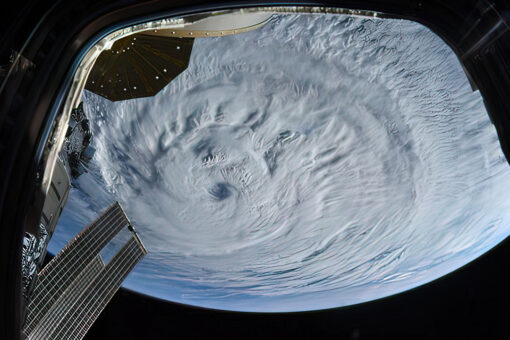 NASA astronaut takes stunning shot of Hurricane Larry from space station