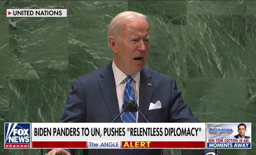 Ingraham: Biden’s UN speech another chapter in his ‘relentless surrender’ of America