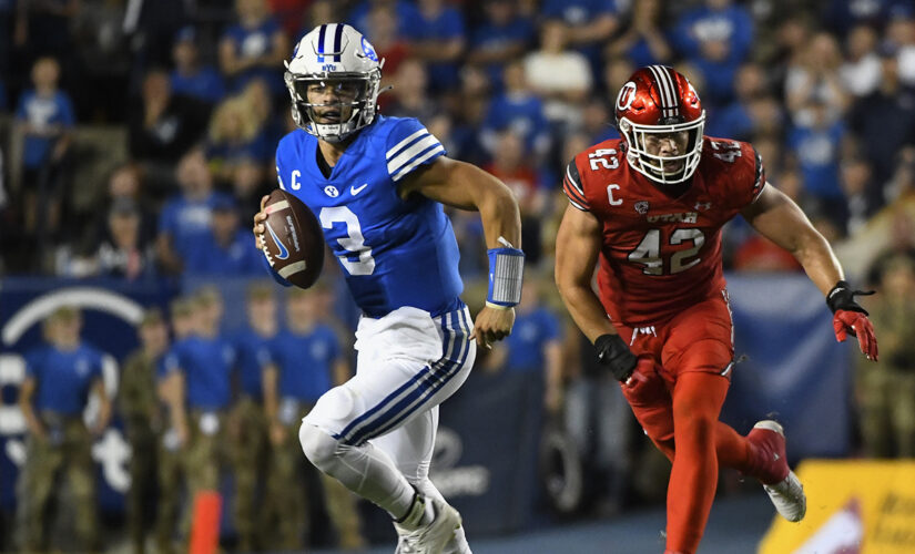 Hall passes for 3 TDs, BYU tops No. 21 Utah 26-17