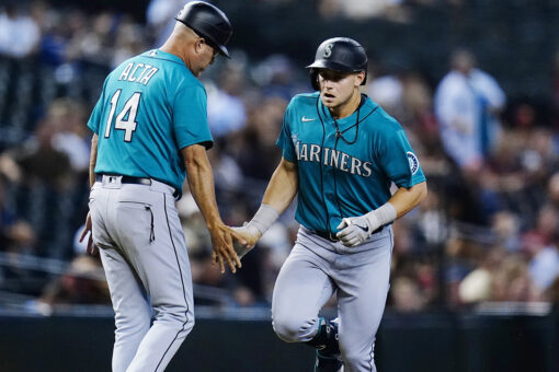 Rookie Kelenic leads Mariners over Diamondbacks 6-5 in 10