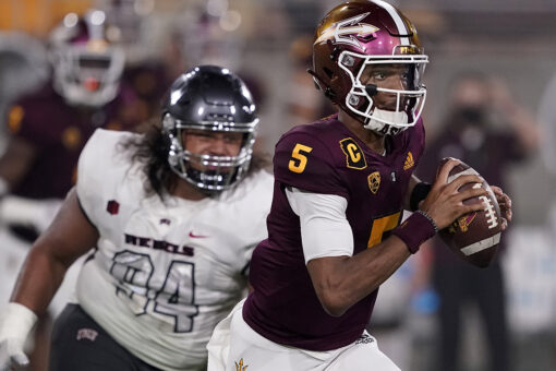Daniels runs for 122 yards, No. 23 Arizona St shakes UNLV