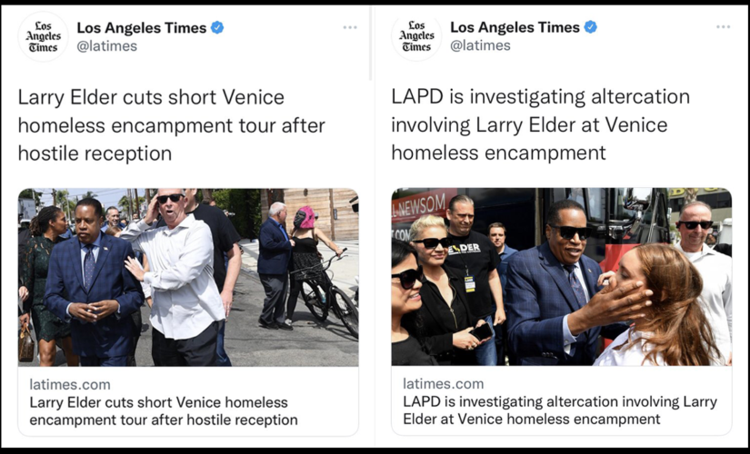 LA Times downplays racially charged attack on GOP gubernatorial candidate Larry Elder with misleading tweets