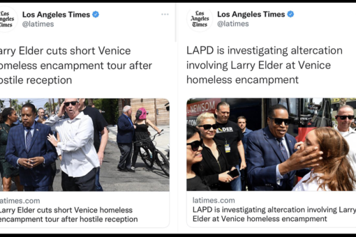LA Times downplays racially charged attack on GOP gubernatorial candidate Larry Elder with misleading tweets