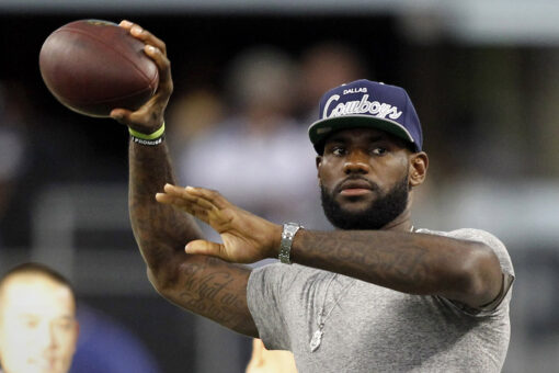 LeBron James recalls flirting with NFL offers during Peyton, Eli Manning broadcast