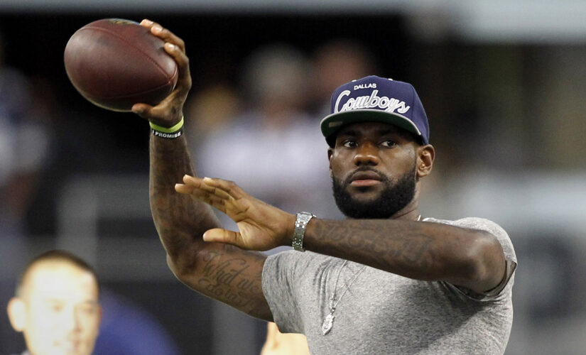 LeBron James recalls flirting with NFL offers during Peyton, Eli Manning broadcast