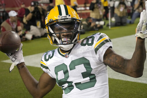 Packers’ Marquez Valdes-Scantling wonders why 49ers left Aaron Rodgers with time on clock