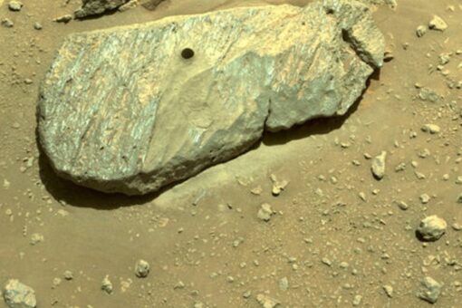 NASA’s Perseverance rover team drills first Martian rock sample
