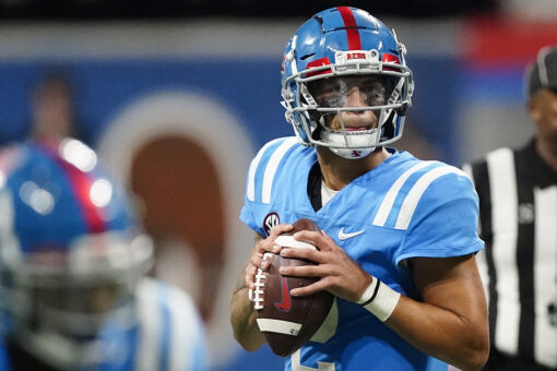 With Kiffin back home, Ole Miss romps past Louisville 43-24