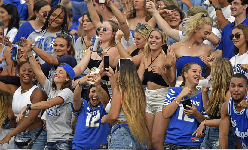 Memphis fan knocked out cold by brutal rights in chaotic scene at the Liberty Bowl