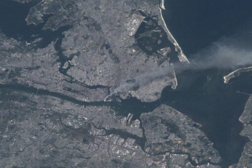 NASA satellite image shows impact of 9/11 attacks