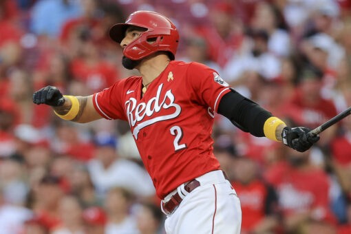 Castellanos hits grand slam, plates six as Reds earn split