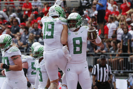 Oregon, Iowa enter top 5; Arkansas has 1st ranking since ’16