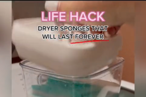 Woman’s viral sponge hack said to be money-saving alternative to dryer sheets