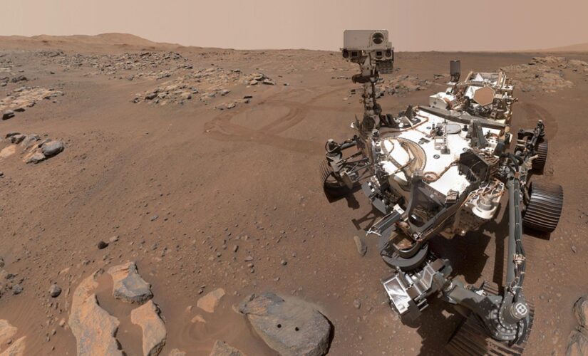 Mars images show Perseverance rover at work