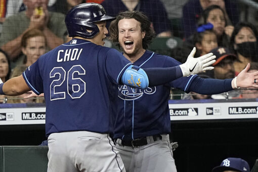 Rays clinch top seed in AL playoffs, stall Astros in West