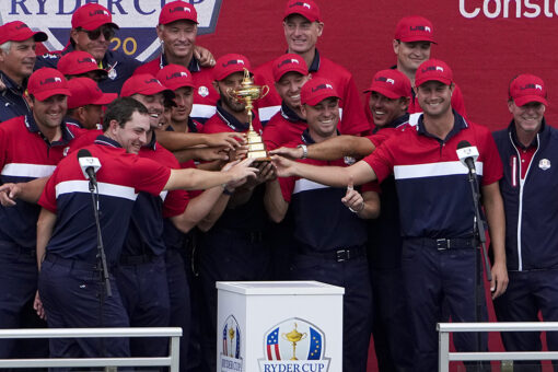 Bryson DeChambeau, Brooks Koepka hug after Ryder Cup victory