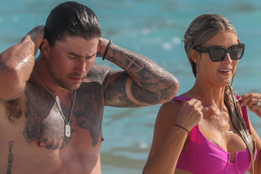 Christina Haack shows off sparkler on her finger during beach day amid engagement announcement